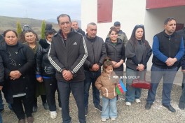 Xocavəndin Xanoba kəndinə ilk köç olub, mənzillərin açarları təqdim edilib - YENİLƏNİB  - FOTO 
