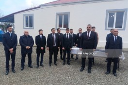 Xocavəndin Xanoba kəndinə ilk köç olub, mənzillərin açarları təqdim edilib - YENİLƏNİB  - FOTO 