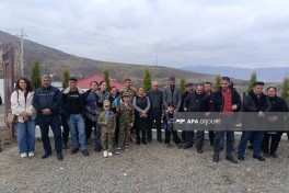 Xocavəndin Xanoba kəndinə ilk köç olub, mənzillərin açarları təqdim edilib - YENİLƏNİB  - FOTO 