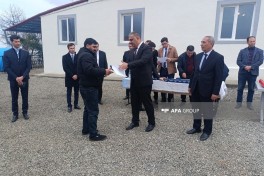 Xocavəndin Xanoba kəndinə ilk köç olub, mənzillərin açarları təqdim edilib - YENİLƏNİB  - FOTO 