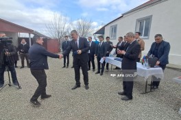 Xocavəndin Xanoba kəndinə ilk köç olub, mənzillərin açarları təqdim edilib - YENİLƏNİB  - FOTO 