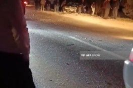 Ağcabədidə iki minik avtomobili toqquşub, 4 nəfər xəsarət alıb - FOTO 