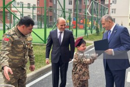 Şirvanda şəhid ailələrinə və müharibə əlillərinə 35 mənzil verilib
