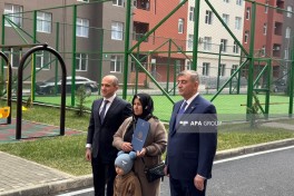 Şirvanda şəhid ailələrinə və müharibə əlillərinə 35 mənzil verilib
