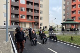 Şirvanda şəhid ailələrinə və müharibə əlillərinə 35 mənzil verilib
