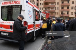 Bakıda yaşayış binasında yanğın söndürülüb, sakinlər təxliyə olunub - YENİLƏNİB-4  - FOTO  - VİDEO 