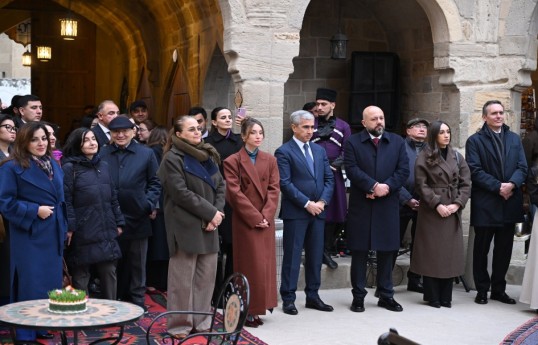 Buxara karvansarasının əsaslı bərpa və konservasiya işlərindən sonra açılışı olub - FOTO 