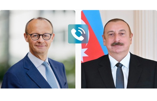 Prezident İlham Əliyevlə Fridrix Merts arasında telefon danışığı olub