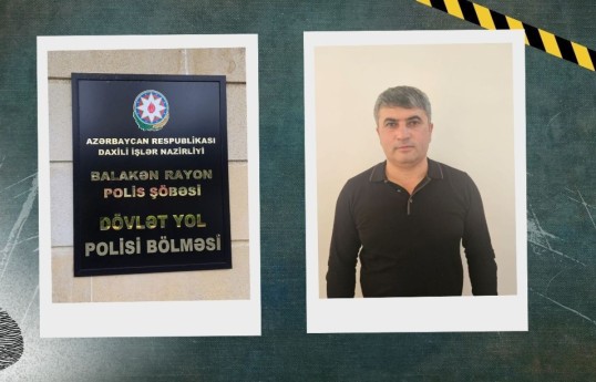 Balakəndə avtoxuliqanlıq edən sürücü həbs olunub