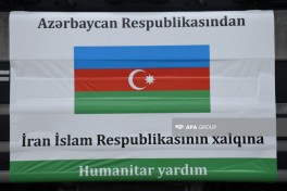 Azərbaycandan İrana növbəti humanitar yardım yola salınıb - FOTO  - YENİLƏNİB 