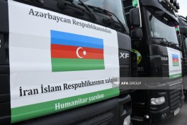 Azərbaycandan İrana növbəti humanitar yardım yola salınıb - FOTO  - YENİLƏNİB 
