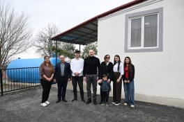 Prezident Xocavəndin Xanoba kəndində fərdi evlərin və infrastrukturun bərpa işləri ilə tanış olub - FOTO  - YENİLƏNİB 