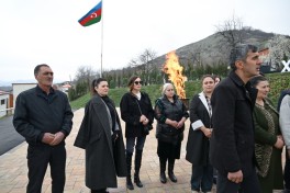 Prezident Xocavəndin Xanoba kəndində fərdi evlərin və infrastrukturun bərpa işləri ilə tanış olub - FOTO  - YENİLƏNİB 