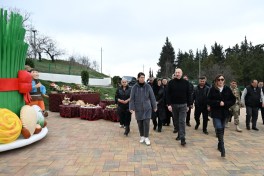 Prezident Xocavəndin Xanoba kəndində fərdi evlərin və infrastrukturun bərpa işləri ilə tanış olub - FOTO  - YENİLƏNİB 