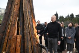 Prezident Xocavəndin Xanoba kəndində fərdi evlərin və infrastrukturun bərpa işləri ilə tanış olub - FOTO  - YENİLƏNİB 