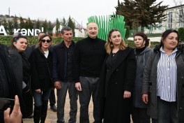 Prezident Xocavəndin Xanoba kəndində fərdi evlərin və infrastrukturun bərpa işləri ilə tanış olub - FOTO  - YENİLƏNİB 