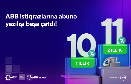 ABB istiqrazlarına abunə yazılışı uğurla başa çatıb