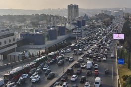 Bakıda sıxlıq olan yollar açıqlanıb - FOTO  - YENİLƏNİB 