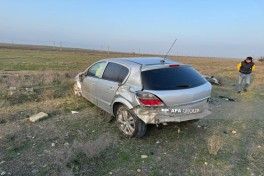 Hacıqabulda qəza olub, 3 nəfər xəsarət alıb - FOTO 