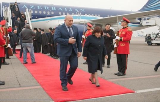 Sahibə Qafarovanın başçılıq etdiyi nümayəndə heyəti Tbilisiyə səfər edib