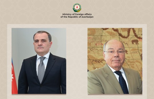 Azərbaycan xarici işlər naziri Ceyhun Bayramov və Braziliyanın xarici işlər naziri Mauro Vieyra
