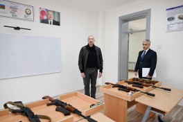 Prezident İlham Əliyev Şamaxı Avropa liseyinin yeni binasının açılışında iştirak edib