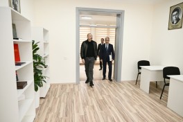 Prezident İlham Əliyev Şamaxı Avropa liseyinin yeni binasının açılışında iştirak edib