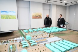Prezident “Şirvan Aqro” heyvandarlıq kompleksinin açılışında iştirak edib