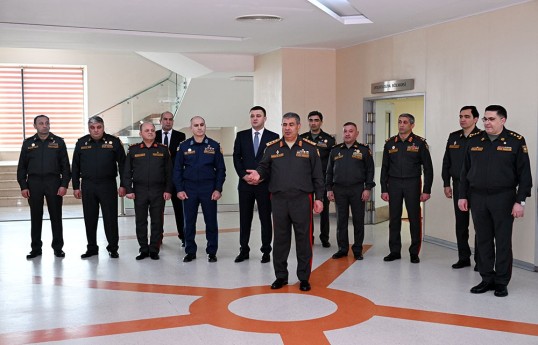 MN rəhbərliyi hərbi hospitalda olub