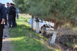 Ağstafada mikroavtobusla minik avtomobili toqquşub, xəsarət alanlar var - FOTO 