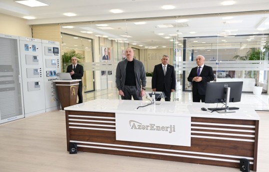 Prezident İlham Əliyev “Abşeron” Batareya Enerji Saxlanc Mərkəzinin açılışında iştirak edib