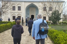 Beynəlxalq səyyahlar Ağdam Cümə məscidində olublar - YENİLƏNİB-1  - FOTO 