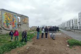 Beynəlxalq səyyahlar Ağdam Cümə məscidində olublar - YENİLƏNİB-1  - FOTO 