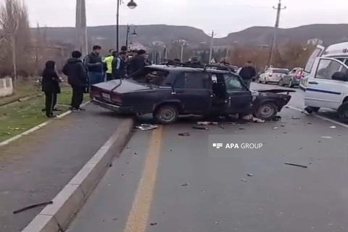 Naftalanda iki avtomobilin toqquşması nəticəsində sürücülərdən biri ölüb - FOTO 