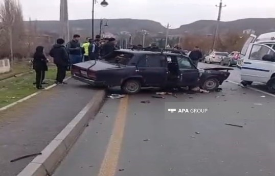 Naftalanda iki avtomobilin toqquşması nəticəsində sürücülərdən biri ölüb - FOTO 