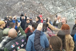 Səyyahlar Horadiz–Ağbənd avtomobil və dəmir yolu üzrə görülən işlərlə tanış olublar - FOTO 