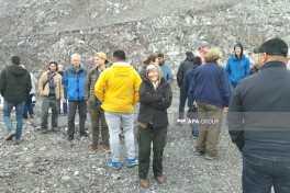 Səyyahlar Horadiz–Ağbənd avtomobil və dəmir yolu üzrə görülən işlərlə tanış olublar - FOTO 