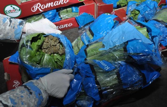 “Biləsuvar” gömrük postunda 56 kiloqramdan artıq narkotik vasitə aşkar edilib