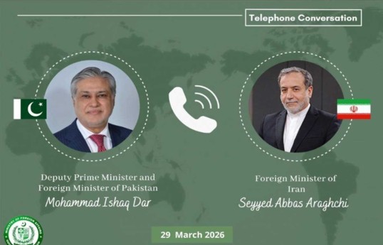 Pakistan və İran XİN başçıları Yaxın Şərqdə sülh təşəbbüslərini müzakirə edib