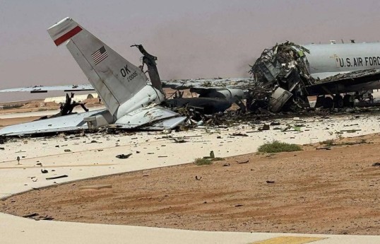 İran ABŞ-ın “E-3 Sentry” xüsusi kəşfiyyat təyyarəsini vurub - FOTO  - YENİLƏNİB 
