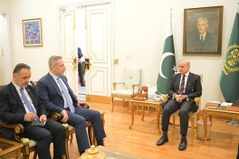 Şahbaz Şərif Türkiyə, Misir, Pakistan və Səudiyyə Ərəbistanının XİN başçılarını qəbul edib - FOTO 