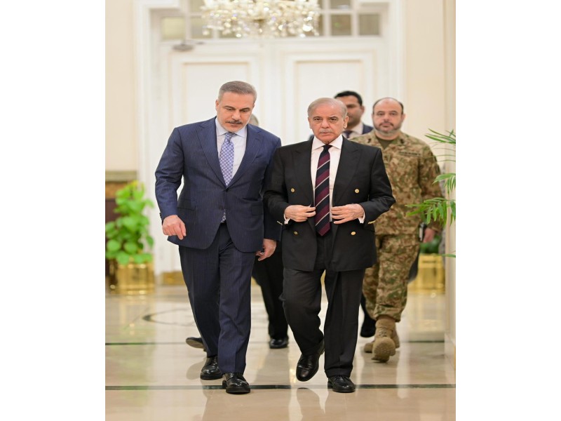 Şahbaz Şərif Türkiyə, Misir, Pakistan və Səudiyyə Ərəbistanının XİN başçılarını qəbul edib - FOTO 