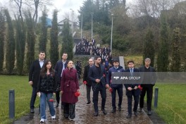 Quba Soyqırımı Memorial Kompleksi ziyarət olunur - FOTO 