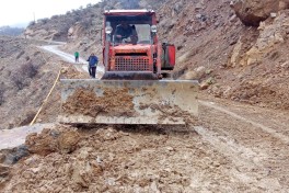 Güclü yağışlar nəticəsində Ordubadda qaya uçqunu olub - FOTO 