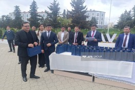 Növbəti köç karvanı Xocavənd şəhərinə çatıb, açarlar təqdim olunub - FOTO  - YENİLƏNİB-1 