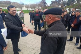 Növbəti köç karvanı Xocavənd şəhərinə çatıb, açarlar təqdim olunub - FOTO  - YENİLƏNİB-1 