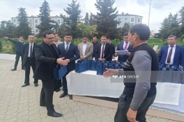 Növbəti köç karvanı Xocavənd şəhərinə çatıb, açarlar təqdim olunub - FOTO  - YENİLƏNİB-1 