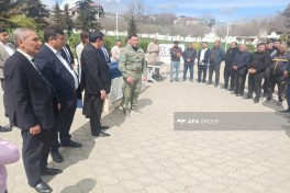 Növbəti köç karvanı Xocavənd şəhərinə çatıb, açarlar təqdim olunub - FOTO  - YENİLƏNİB-1 