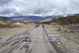 Leysan Dəmirçi–Lahıc yolunda sürüşməyə səbəb olub - FOTO 
