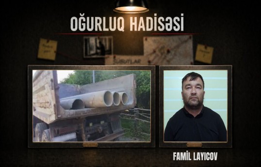 Balakəndə kanalizasiya borularını oğurlayan şəxs saxlanılıb